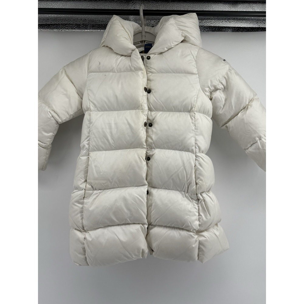 Polo Ralph Lauren White Quilted Puffer Down Jacket Long Girls Size 5